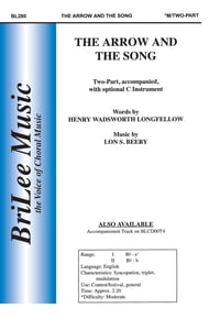 The Arrow and the Song Two-Part choral sheet music cover Thumbnail